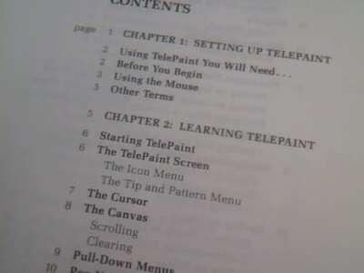 User's Manual + Floppy disks TelePaint Ver 3.0 LCS Telegraphics Program Utility — image 4