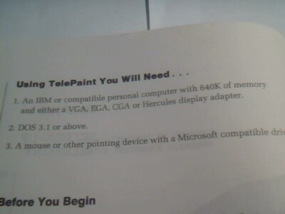 User's Manual + Floppy disks TelePaint Ver 3.0 LCS Telegraphics Program Utility — image 5