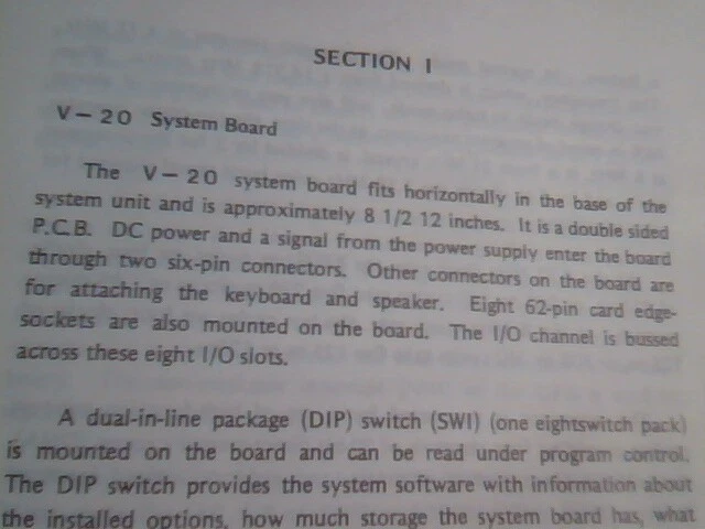 User's Manual Guide - V-20 1024k Turbo System Board NEC 70108 - image 3