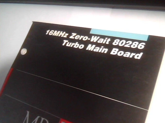 User's Manual Guide - MB1216H 16MHz zero-wait 80286 turbo mainboard 80286 - image 2
