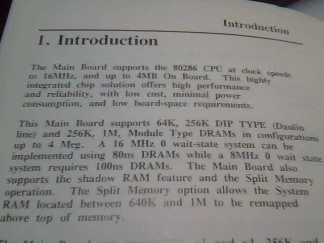User's Manual Guide - MB1216H 16MHz zero-wait 80286 turbo mainboard 80286 - image 3