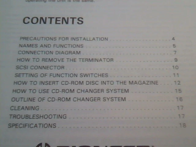 User's Guides + Floppy Disk - CD-ROM Changer DRM-600 Pioneer LaserMemory - image 6