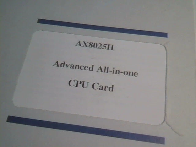 User's Manual Guide - Axiom AX8025H Advanced All-in-one CPU Card - image 2