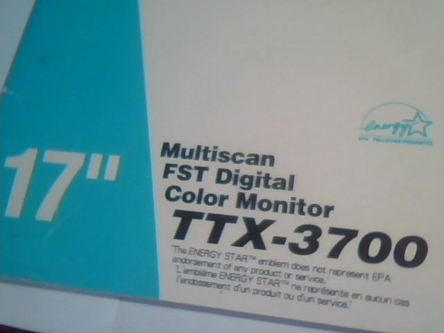 User's Guide Manual - TTX Multiscan FST Digital Color Monitor TTX-3700 17" - image 3
