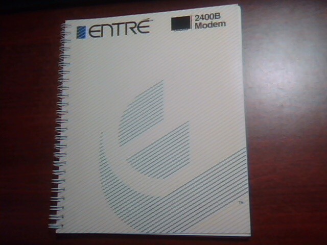 User's Guide Manual - Entre 2400B Modem