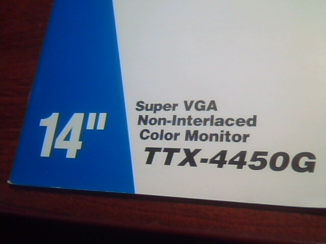 User's Guide TTX 4000 TTX-4450G 14" Super VGA Non-interlaced Color Monitor - image 3