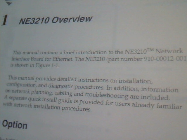 User's Guide Manual - Novell NE3310 EISA Ethernet Adapter board Eagle Tech - image 4