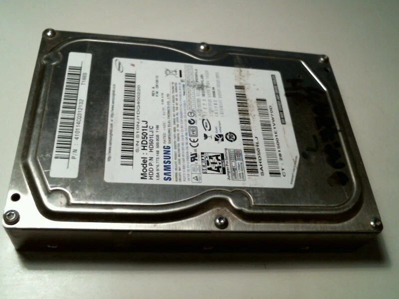 SATA Hard Disk Drive Samsung HD501LJ/C 500GB Rev A 410114CQ312132