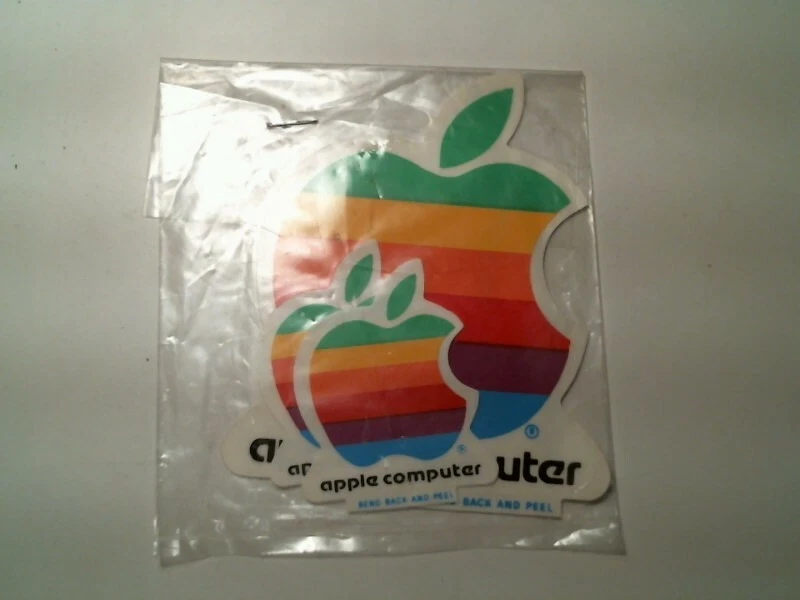 Super rare - Original Vintage Apple Computer stickers - rainbow logo