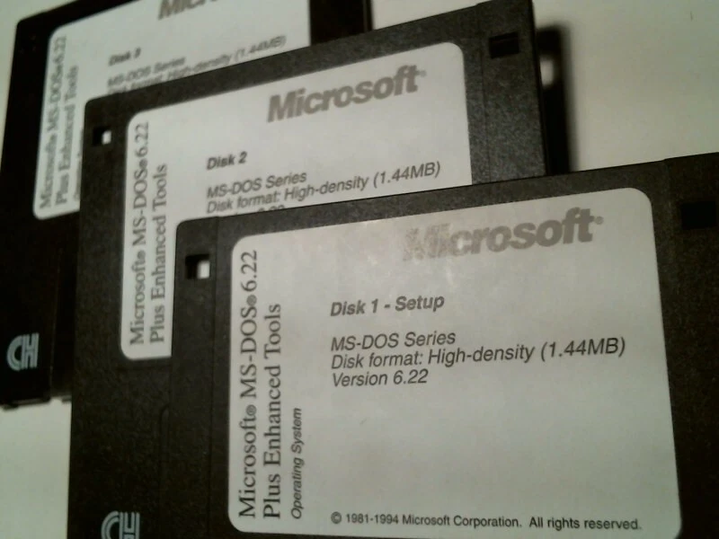Microsoft MS-DOS 6.22 Plus Enhanced Tools - complete set 3.5" floppy disks - image 6