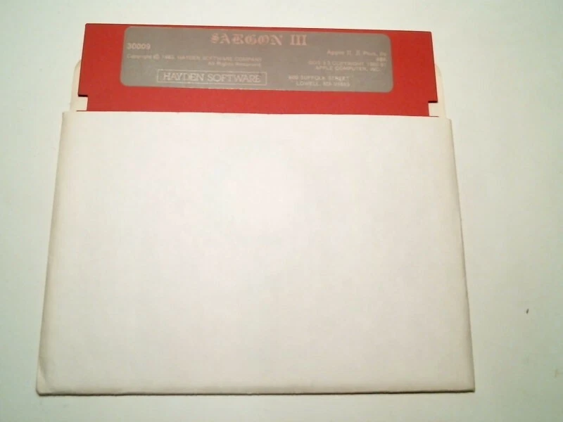 Sargon III 3 game by Hayden Software Apple II II+ IIe 1983 - 5.25" floppy disk
