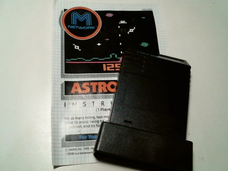Original box + manual + video game cartridge ATARI M Network Astroblast Mattel - image 6
