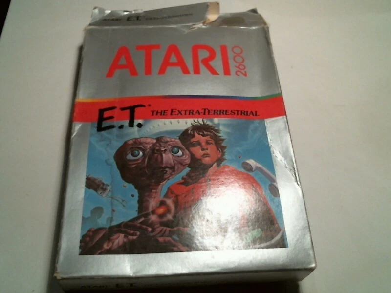 Original box + manual + video game cartridge ATARI ET The Extra-Terrestrial 1982
