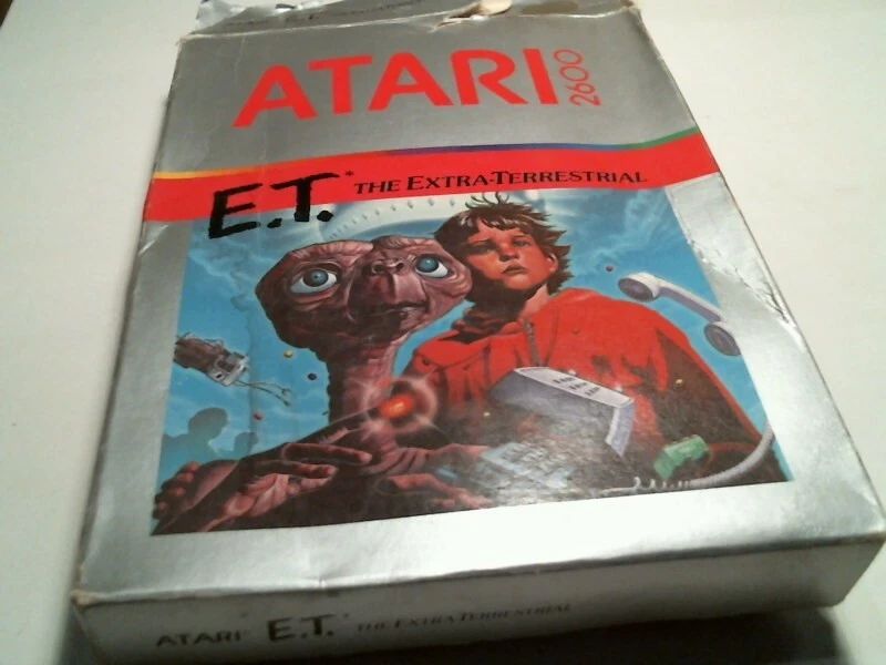 Original box + manual + video game cartridge ATARI ET The Extra-Terrestrial 1982 - image 2