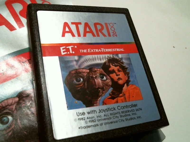 Original box + manual + video game cartridge ATARI ET The Extra-Terrestrial 1982 - image 6