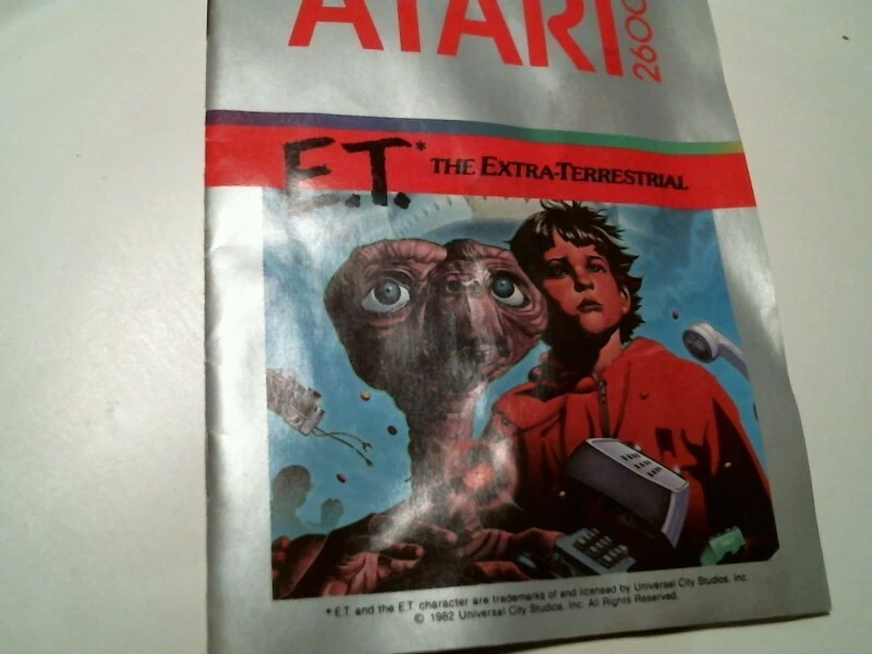 Original box + manual + video game cartridge ATARI ET The Extra-Terrestrial 1982 - image 7