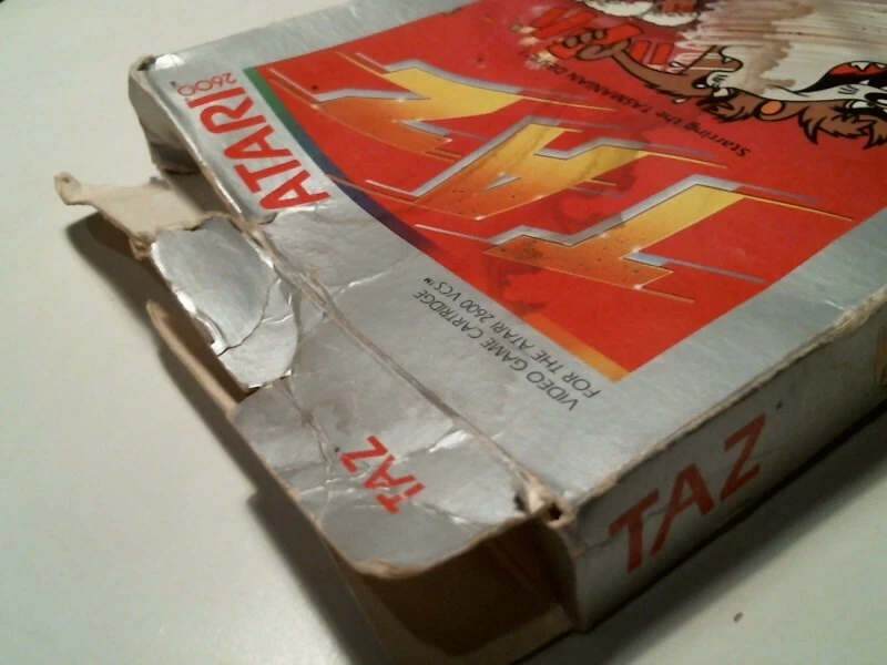 Original box + video game cartridge ATARI TAZ Tasmanian Devil 2600 VCS 1983 - image 4