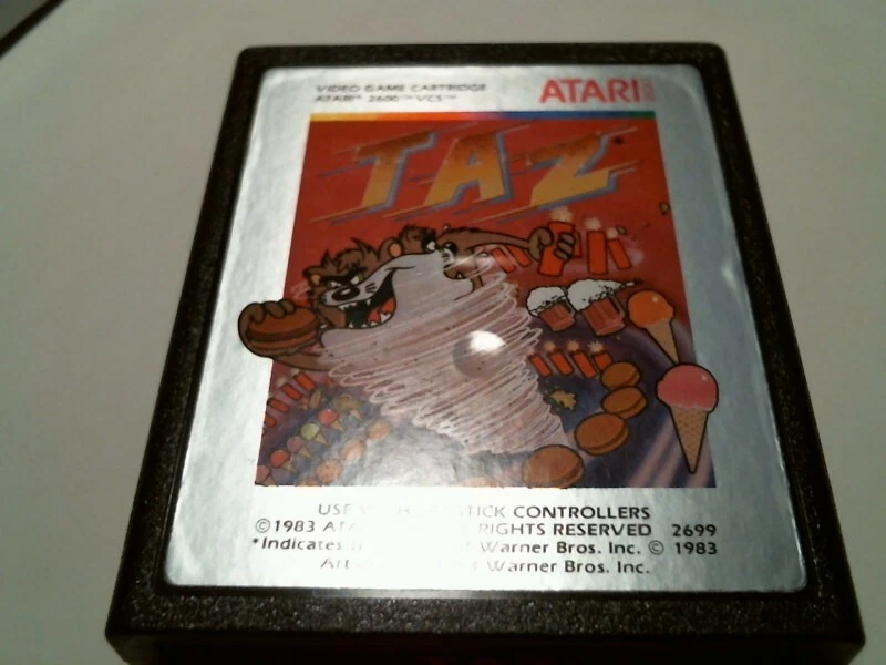 Original box + video game cartridge ATARI TAZ Tasmanian Devil 2600 VCS 1983 - image 5
