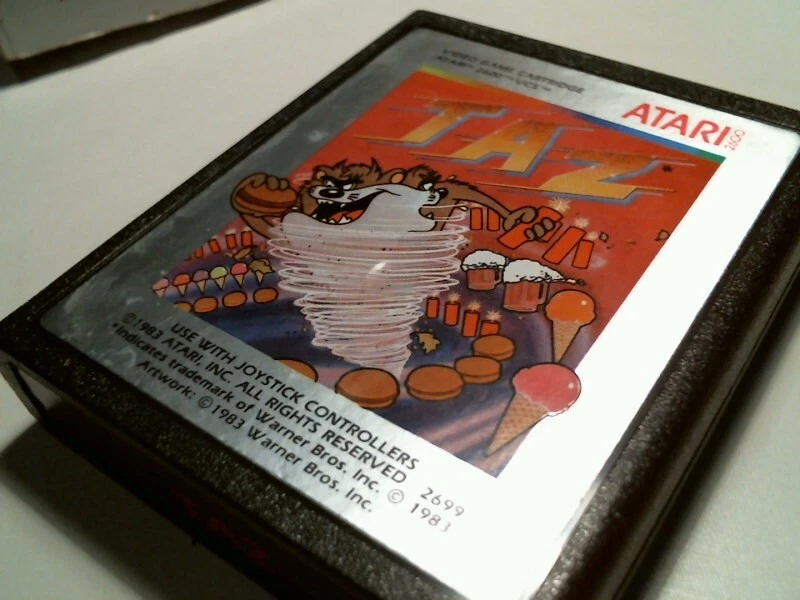 Original box + video game cartridge ATARI TAZ Tasmanian Devil 2600 VCS 1983 - image 6