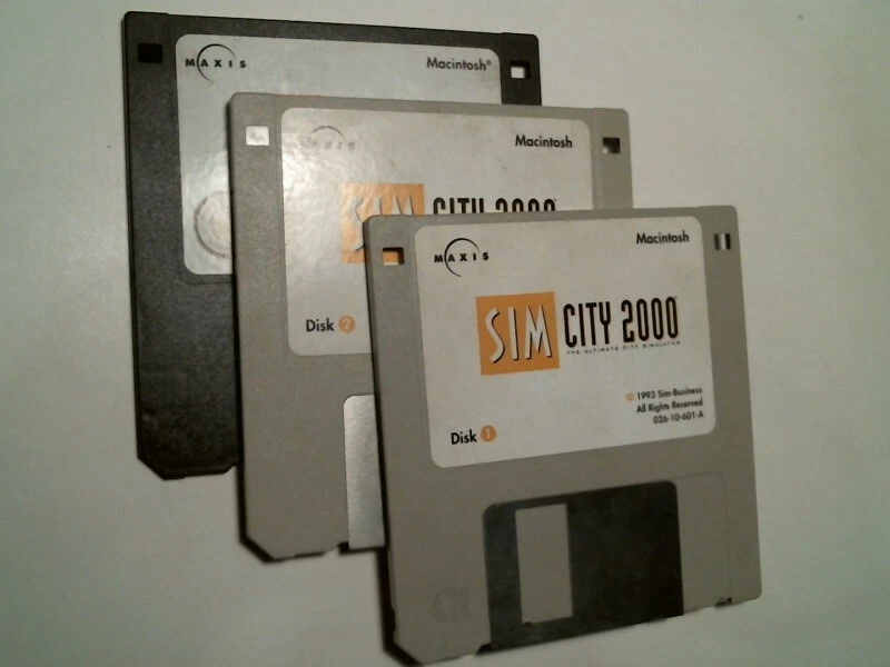 SIM City 2000 for Macintosh 1993 with Scenarios Great Disaster by Maxis