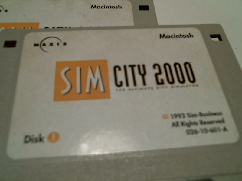 SIM City 2000 for Macintosh 1993 with Scenarios Great Disaster by Maxis - image 2