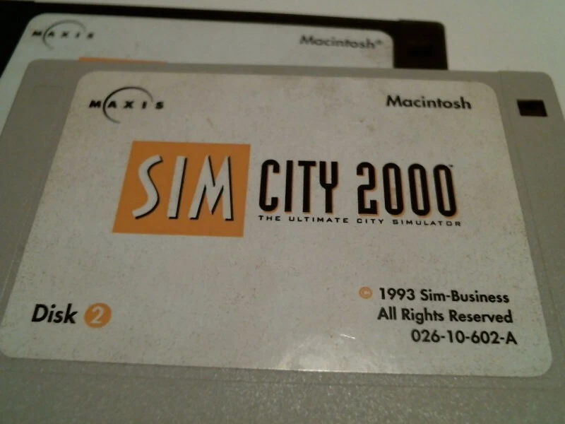 SIM City 2000 for Macintosh 1993 with Scenarios Great Disaster by Maxis - image 3