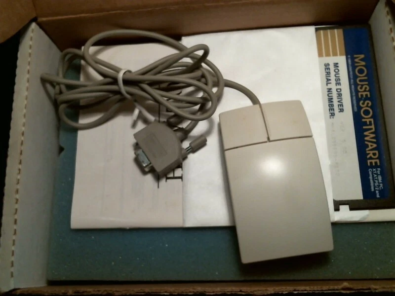 In Box! - Logitech Mouse M-MD14-D89F DZLMMD14 + Driver Floppy serial 9-pin - image 2