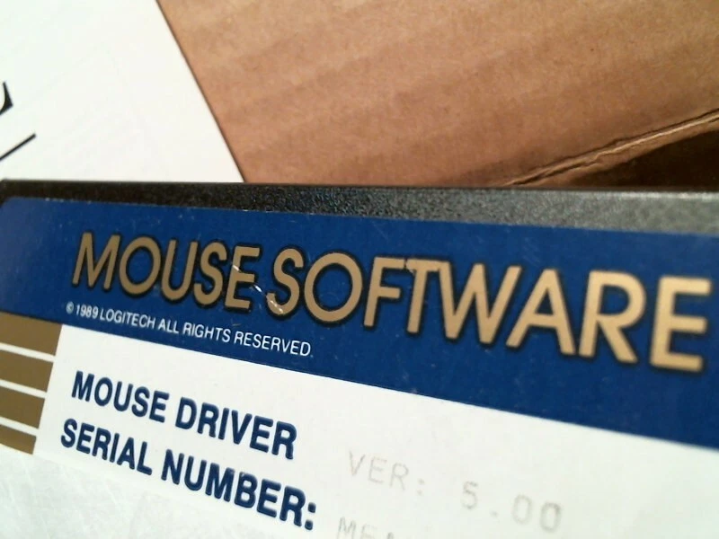 In Box! - Logitech Mouse M-MD14-D89F DZLMMD14 + Driver Floppy serial 9-pin - image 6