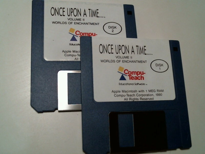 Compu-Teach Worlds of Enchantment Apple Mac Once Upon Time II 3.5" floppy disk