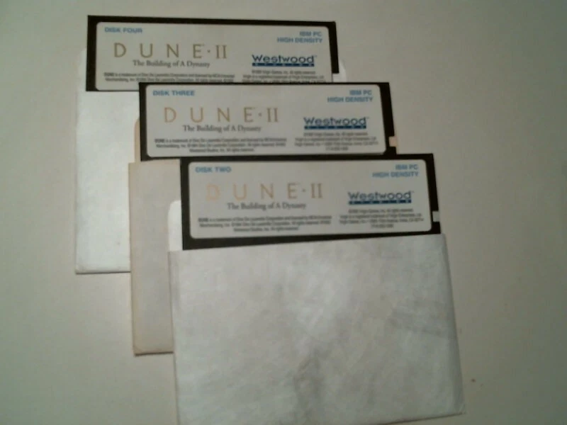 DUNE II Westwood Studios Virgin Games IBM PC - 5.25" floppy disks
