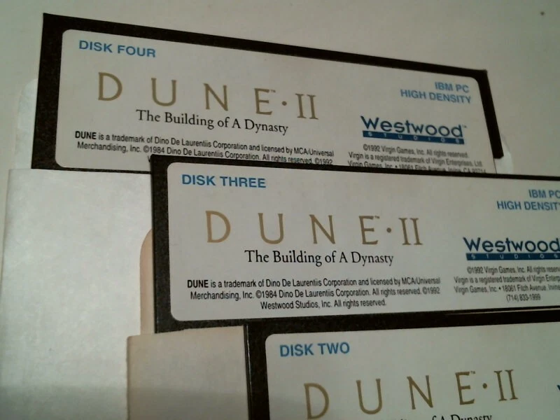 DUNE II Westwood Studios Virgin Games IBM PC - 5.25" floppy disks - image 3