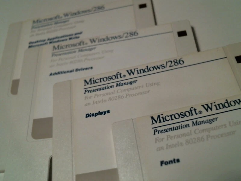 Microsoft Windows 286 Presentation Manager Paintbrush 720K - 3.5" floppy disks - image 2