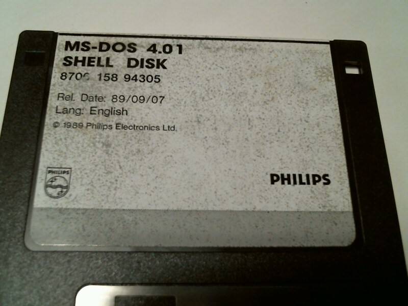 MS-DOS 4.01 Shell Disk - Philips 8706-158-94305 - 3.5" floppy disk - image 2