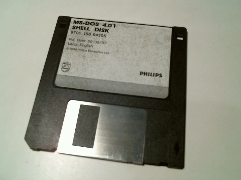 MS-DOS 4.01 Shell Disk - Philips 8706-158-94305 - 3.5" floppy disk - image 3