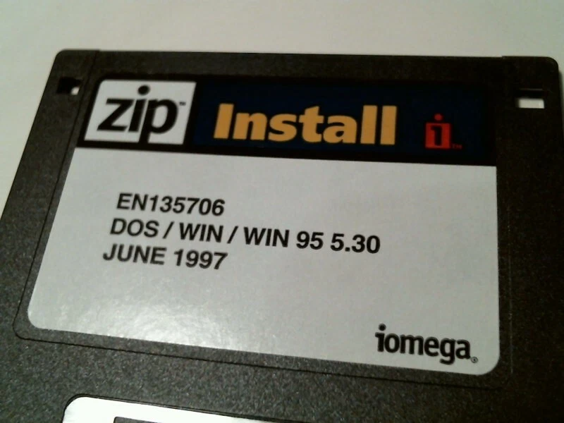 Iomega Zip Install EN135706 DOS WIN 95 5.30 June 1997 - 3.5" floppy disk - image 2