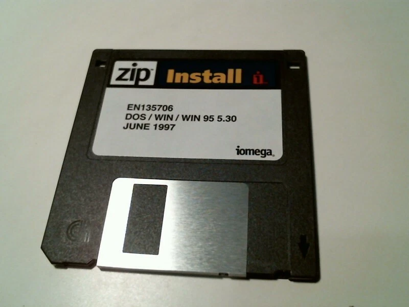 Iomega Zip Install EN135706 DOS WIN 95 5.30 June 1997 - 3.5" floppy disk - image 3