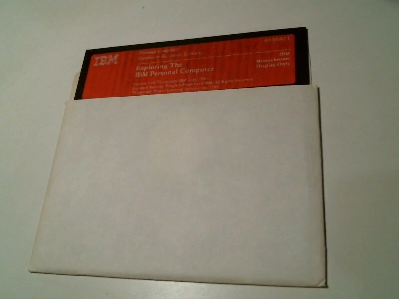 Exploring the IBM Personal Computer Ver 1.00 reference - 5.25" floppy disk