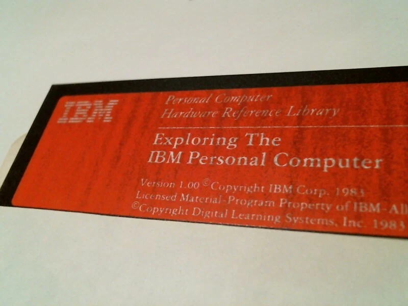 Exploring the IBM Personal Computer Ver 1.00 reference - 5.25" floppy disk - image 3