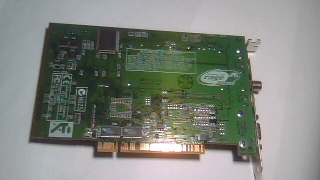 PCI Video Graphics Card ATI Rage 128 109-70400-01 1027040100 A/V CATV VGA - image 3