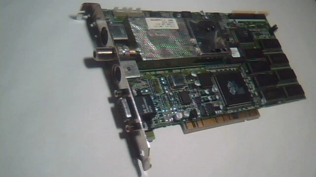 AGP Video Card ATI Rage II +DVD AIW 109-38600-00 1023860403 511236 A/V CATV VGA