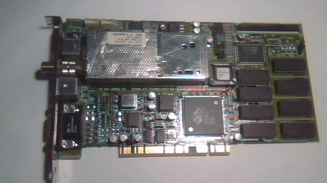 AGP Video Card ATI Rage II +DVD AIW 109-38600-00 1023860403 511236 A/V CATV VGA - image 2