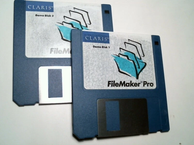 Claris FileMaker Pro demo disks 1 and 2 - 3.5" floppy disk