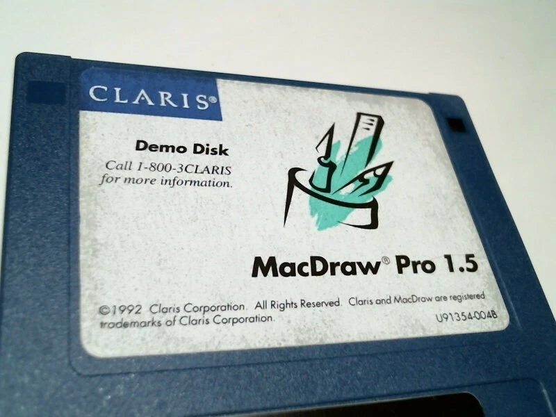 Claris MacDraw Pro 1.5 Demo disk 1992 - 3.5" floppy disk - image 2