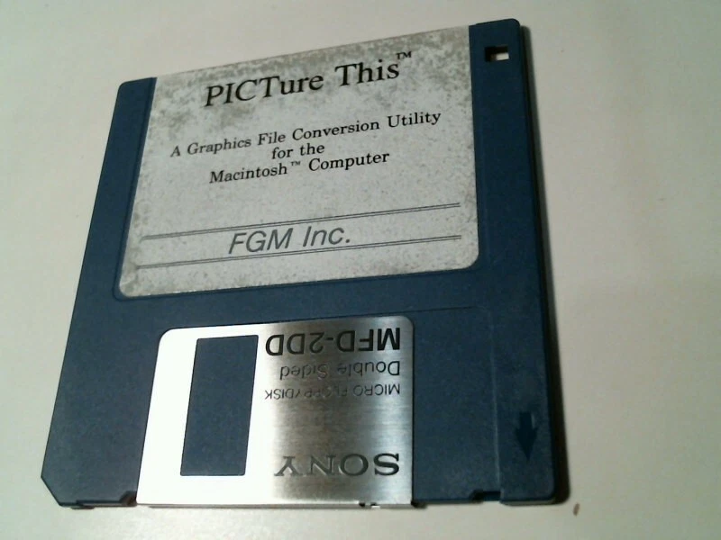 PICTure This - graphics file conversion utility for Macintosh - 3.5" floppy disk