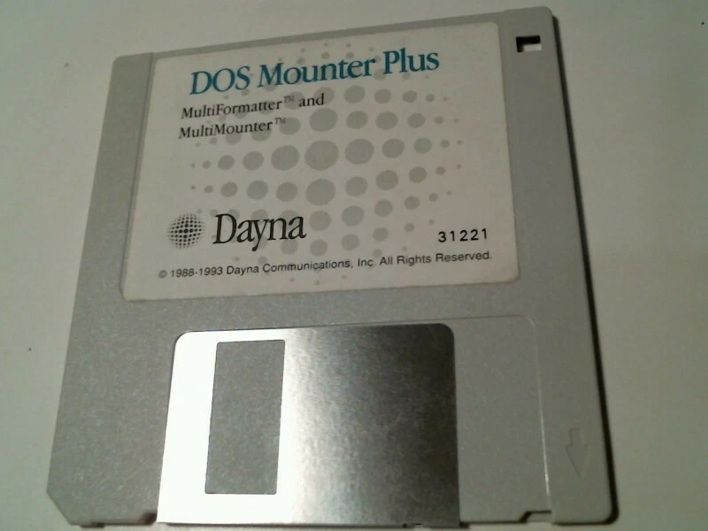 DOS Mounter Plus MultiFormatter MultiMounter Dayna - 3.5" floppy disk