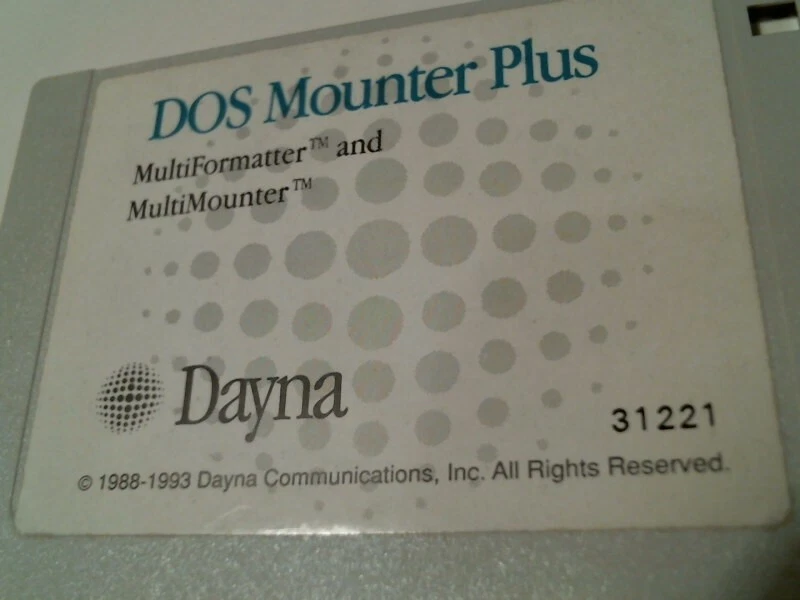 DOS Mounter Plus MultiFormatter MultiMounter Dayna - 3.5" floppy disk - image 2