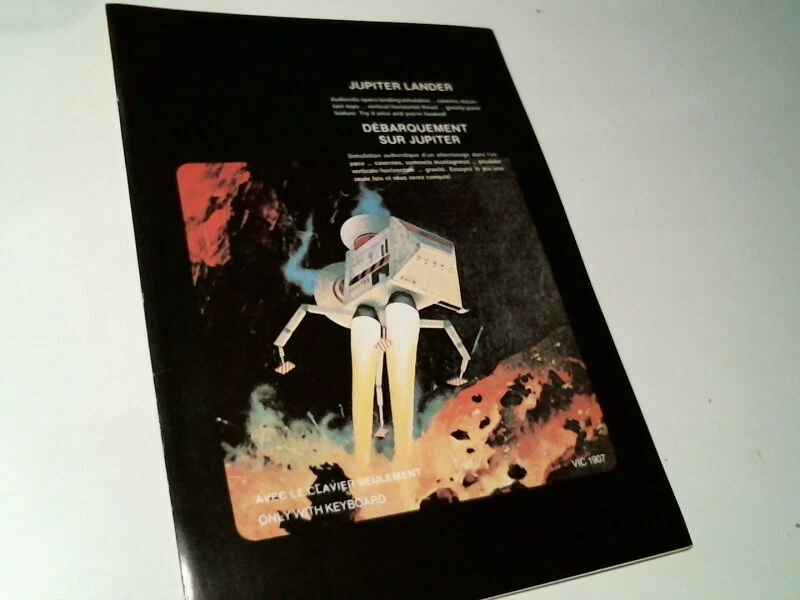 Vintage Game Manual - Jupiter Lander VIC-20 Commodore