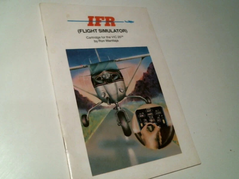 Vintage Game Manual - IFR Flight Simulator VIC-20 Commodore Academy