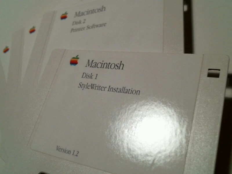 Apple Mac StyleWriter Ver 1.2 installation printer software - 3.5" floppy disks - image 2