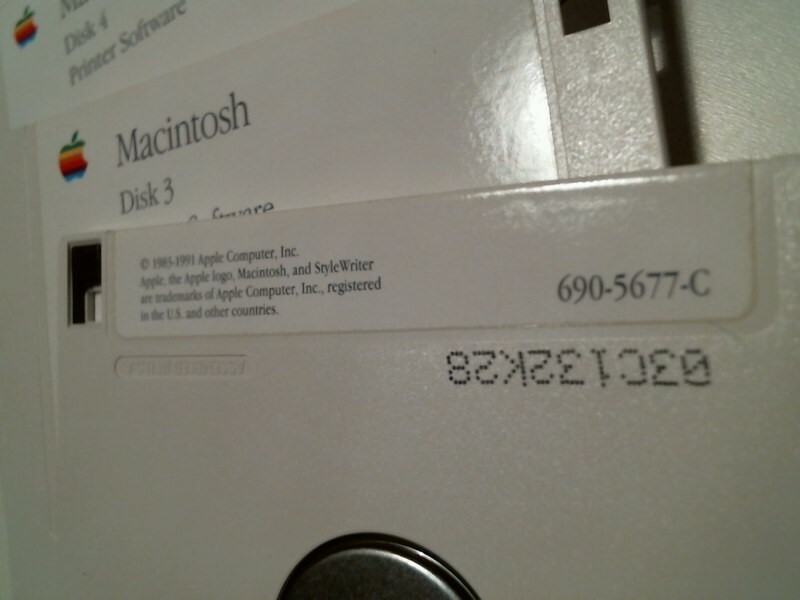 Apple Mac StyleWriter Ver 1.2 installation printer software - 3.5" floppy disks - image 4